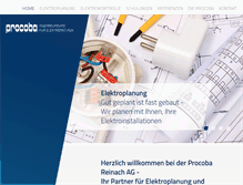 Tablet Screenshot of procoba.ch